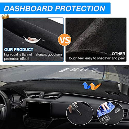 Cartist Dash Cover for Toyota Sienna 2004 2005 2006 2007 2008 2009 2010 Dashboard Cover Mat Non-Slip Pad Carpet Sunshield Protector - size: 60*33(Toyota Sienna 2004-2010)