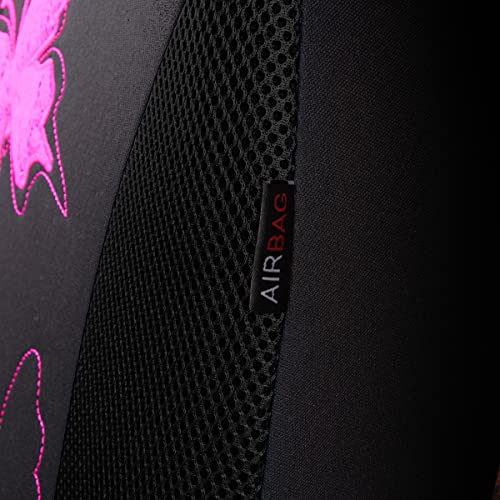 Flying Banner Butterfly car seat Covers ful Set Fashion Universal Lady Woman Female Rear Bench Split Colorized (Black Rose Red, Full Set - Lace) - color: Black Rose Red Lace, size: Full set