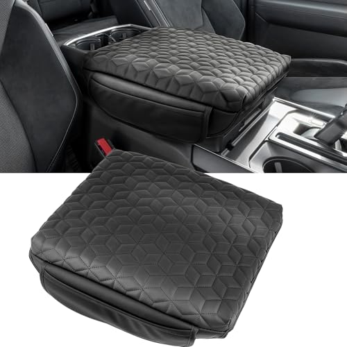 Center Console Cover Compatible with 2019-2026 Dodge Ram 1500 2500 3500 Accessories, 1.4 inch Thicker Arm Rest Cover, Middle Console Covers Cushion, Armrest Pad Replacement- Bucket Seat Only - size: 2019-2026 Dodge Ram-Bucket Seat Console