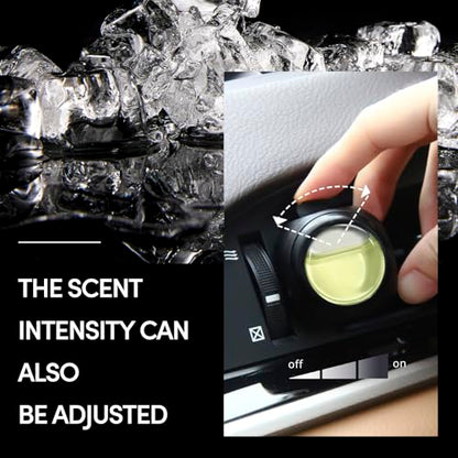 Car Air Freshener Vent Clips, 8 Pack, Provides Long-Lasting Scent, Up to 240 Days, Odor Eliminator (Ice Scent) - color: Ice