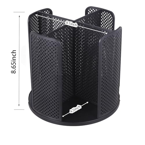 Coffee Cup Dispenser, Disposable Paper Cup and Lid Holder 360° Rotatable with 4 Compartments,Can Stacking 3-16oz Cups and Lid Holder for Coffee Shop,Home Countertop,Office,Restaurant,Kitchen