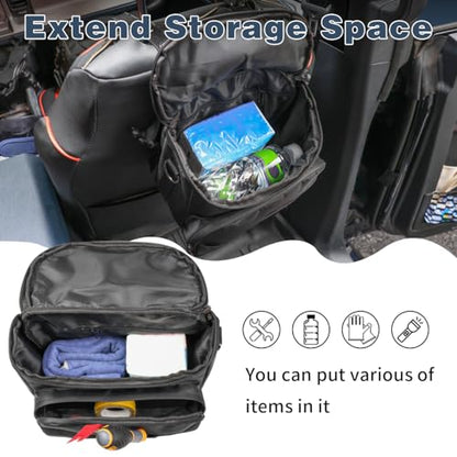 Multifunctional Headrest Organizer Storage Bag Compatible With For Ford Bronco Jeep Wrangler YJ TJ LJ JK JL Gladiator JT UTV ATV Motorcycle Pole Bags Storage Pouch Organizer Tools Bag