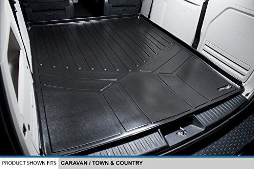 MAXLINER All Weather Cargo Trunk Liner Floor Mat Behind 2nd Row Seat Compatible with 2008-2016 Chrysler Town & Country