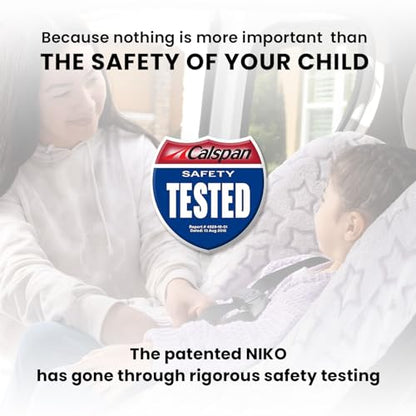 Niko Easy-Wash Children's Car Seat Cover & Liner - Cotton Jersey Gray & White Arrow Pattern - Universal FIT - Crash Tested - Waterproof SEAT Bottom - Easy to Clean - Machine Washable - color: Gray & White Arrow Cotton Jersey