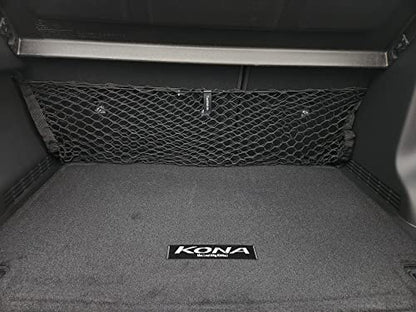 Envelope Style Automotive Elastic Trunk Mesh Cargo Net for Hyundai Kona Hybrid 2018-2026 - Premium Trunk Organizers and Storage - Luggage Net for Crossover - Best Car Organizer for Hyundai Kona EV