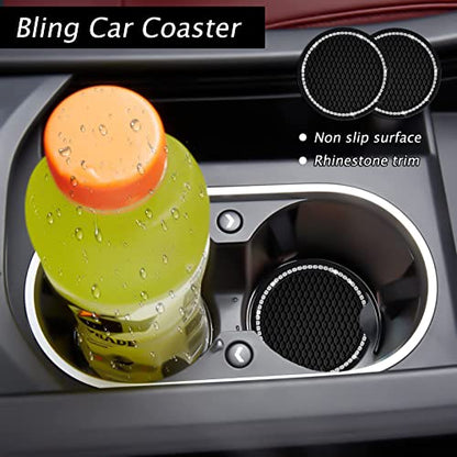 9 Pack Cute Bear Fluffy Steering Wheel Cover with Furry Gear Cover,Handbrake Cover,Seat Belt Pad,Armrest Pad,Bling Car Coaster and Fur Key Chain for Women Girls (Gray) - color: Gray
