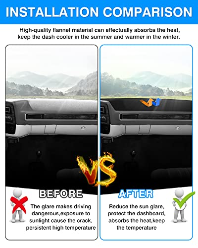 Autorder Dashboard Cover Mat for 1981-1991 Chevrolet Chevy C/K/R/V Series Blazer, GMC C/K/R/V Series Jimmy Accessories Dash Cover Flannel Dash Mat Sunshade Glare UV Rays Protector - size: 1981-1991 Chevy C/K/R/V