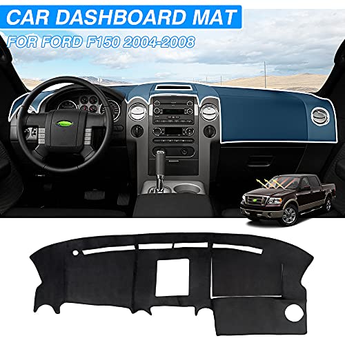 CARTIST Dash Cover for Ford F150 2004 2005 2006 2007 2008/Lincoln Mark LT [Anti-Glare and Sun Protection] Suede Dashboard Cover for F150 Accessories Anti-Slip Silicone Back - size: Ford F150 2004-2008