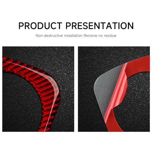 Car Gear Shift Panel Decals for 2018-2020 Dodge Durango Accessories Carbon Fiber Interior Stickers, D - color: Gear Shift Panel, D