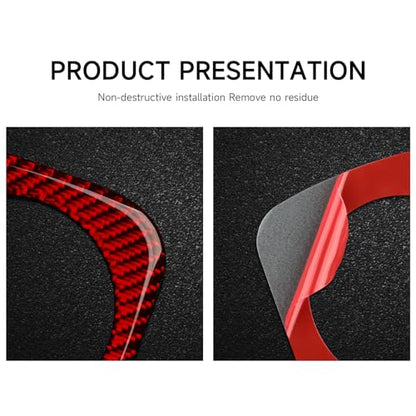 Car Gear Shift Panel Decals for 2018-2020 Dodge Durango Accessories Carbon Fiber Interior Stickers, D - color: Gear Shift Panel, D