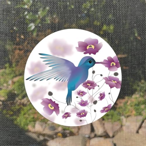 Screen Door Magnets Double Sided – Keep People, Kids, and Dogs from Running into a Screen Door. Saver - Robbins Aria Hummingbird - color: Hummingbird