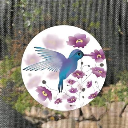 Screen Door Magnets Double Sided – Keep People, Kids, and Dogs from Running into a Screen Door. Saver - Robbins Aria Hummingbird - color: Hummingbird