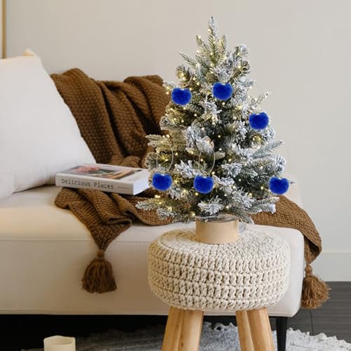 Tupalizy 50PCS Fluffy Pom Poms Charms Soft Fuzzy Faux Fur Puff Ball Pendant for Keychains Bracelets Earrings Jewelry Making Tassels Bags DIY Crafts Party Favors Gifts Accessories - color: Royal Blue