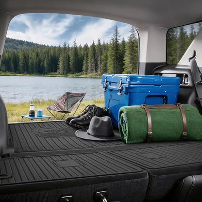 AOMSAZTO Cargo Liner Custom Fit for Ford Bronco Sport 2026 2025 2024 2023 2022 2021- All Weather Protection Automotive Trunk Floor Mat - Waterproof Cargo Mat for Bronco Sport