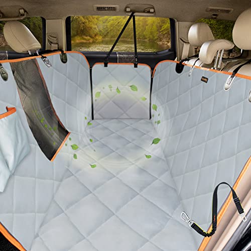 Dog Seat Covers for Trucks 100% Waterproof Car Hammock for Truck Back Seat Durable X-Large Dog Seat Cover Against Dirt and Fur Machine Washable Pet Seat Cover for Trucks and Large SUVs - color: GRAY, size: Truck