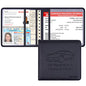 Car Insurance and Registration Holder, 5.5 x 5 Inch PU Leather Vehicle Glove Box Organizer Wallet Case for Insurance Card, Driver License, Paperwork - Black - color: Black