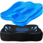 Gel Seat Cushion, Thicken Big Office Chair Cushion Chair Seat Pads for Long Sitting, Sciatica & Hip Pain Relief, Egg Seat Cushion for Wheelchair Car Office Home Travel Outdoor
