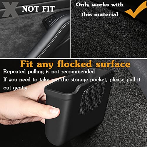 for Tesla Model 3 Model Y Accessories Center Console Organizer Tray Storage Box Cell Phone Pocket Silicone Hook Bag Sunglasses Holder Coin Case for Flocking - size: Center Console Tray