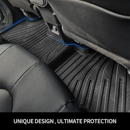 OEDRO Floor Mats Fit for Toyota Tacoma 2024 2025 2026 Double Cab Auto Trans (NOT for Hybrid), Custom TPE All Weather Floor Liners for Tacoma TRD/SR/SR5/limited Car Front&Rear 2 Row Mats - style: 2024-2026 Double Cab