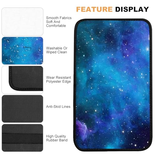 Car Center Console Cover,Nebula Galaxy Auto Center Console Pad,Armrest Cover Protector for Vehicle SUV Truck Car - color: Nebula Galaxy