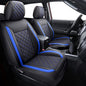 Tomatoman Tacoma Seat Covers Compatible with Toyota Tacoma 2005-2023 2024 2025 2026 SR V6 TRD Sport Extended Access Cab Truck Waterproof Faux Leather(Full Set, Black-Blue) - color: Full Set/Black-Blue