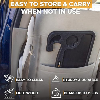 EcoNour Steering Wheel Desk for Hyundai Elantra 2011-2024 2025 2026 2-in-1 Car Tray Table Laptop Car Mount with Pen Holder Food Tray for Eating with Drinks Holder Multipurpose Travel Car Accessories - size: Fit For Hyundai Elantra 2011-2026