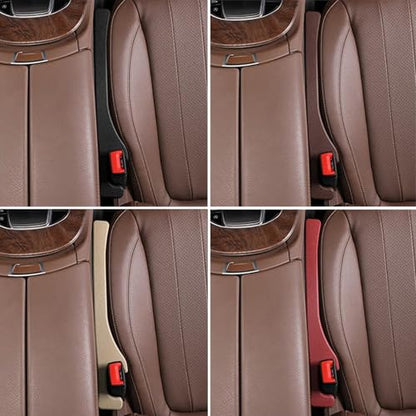 2 Pack Car Seat Gap Filler, Universal Fit Car Seat Gap Plug to Fill The Gap Between Seat and Console, Car SUV Truck Accessories Interior Fit Organizer Stop Cellphone Wallet Keys Coins from Dropping - color: Black