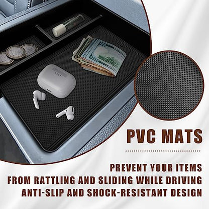 Muslogy For 2023+ Pilot Center Console Organizer & Shifter Storage Box Compatible with 2026 2025 2024 2023 Honda Pilot ABS Material Console Side Organizer Left & Right Set Console Inserts Storage - size: Center Console & Shifter Organizer