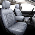 LUCKYMAN CLUB 2007-2021 Tundra Pickup Trucks Car Seat Covers X05-T3 Full Set, Fit SR5 SR Platinum TRD PRO Trims Crew/Crewmax/Extended/Double Cab with Water Proof Faux Leather (Gray Full Set) - color: Gray, size: 2007-2021 Full Set