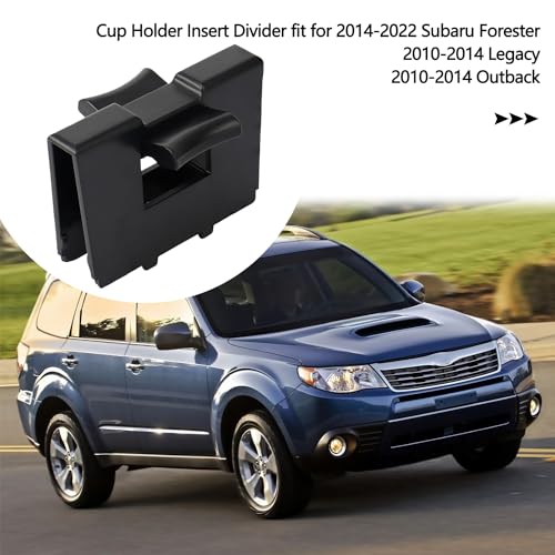Cup Holder Insert Divider Fit for Subaru Forester 2014-2022,Legacy 2010-2014,Outback 2010-2014 Center Console Divider OEM:92118AJ000 92118AJ001 (Style B-Fit Subaru) - style: Style B-Fit Subaru