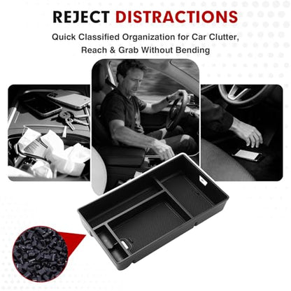Autorder Center Console Organizer for 2022 2023 2024 2025 2026 Lexus NX NX 250/NX 350/NX 350h 450h+ Accessories Armrest Storage Box Secondary Insert Tray with Anti-Slip Mat - size: 2022-2026 Lexus NX 250/350/350h/450h+