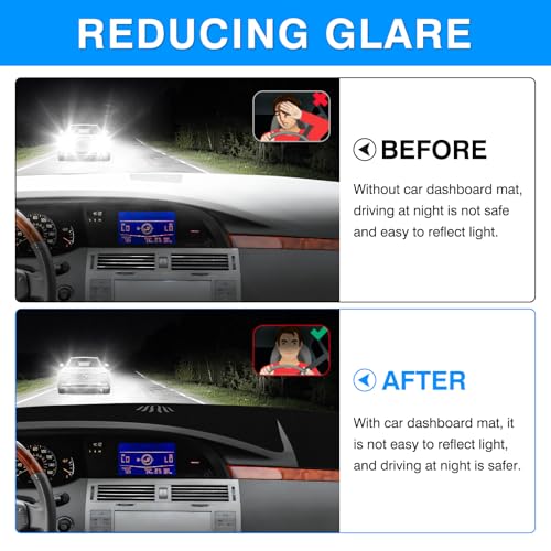 Autorder Dashboard Cover Mat for Toyota Avalon 2005-2010 Accessories Dash Cover Upgrade Flannel Dash Mat Sunshade Glare UV Rays Protector - size: 2005-2010 Toyota Avalon