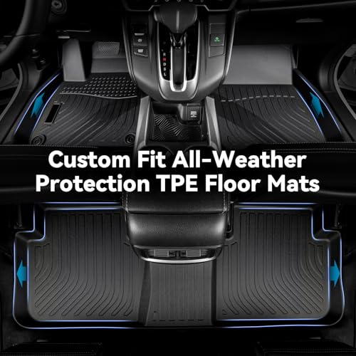 Hutisya-Floor Mats & Cargo Liner Set Fit for 2019-2026 Volkswagen Jetta All Weather Protection Anti-Slip & Durable TPE Full Set Liners Automotive VW Jetta Accessories-Black - style: 57)For Jetta 2019-2026 Full Set