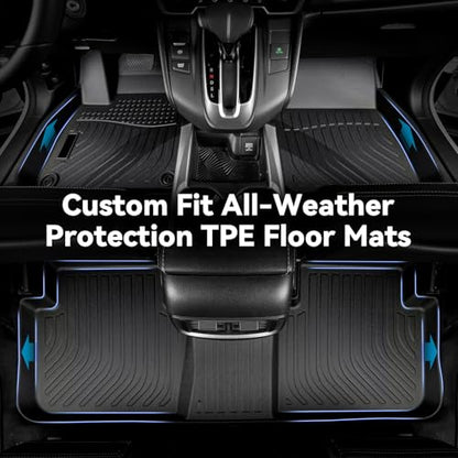 Hutisya-Floor Mats & Cargo Liner Set Fit for 2023-2026 BMW X1 All Weather Protection Anti-Slip & Durable TPE Full Set Liners Automotive Accessories-Black - style: 3)For BMW X1 2023-2026 Full Set