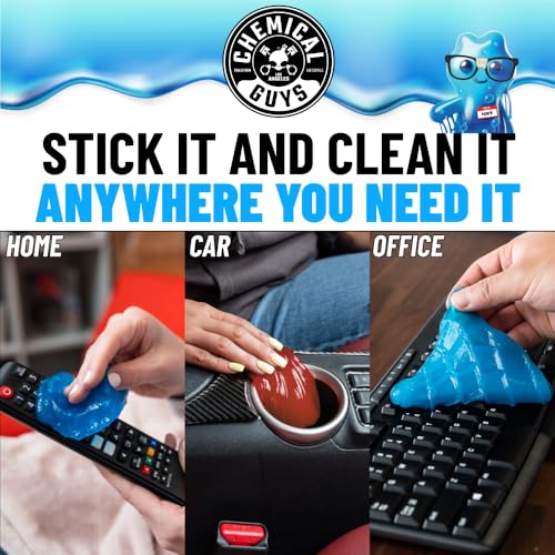 Chemical Guys Sticky Icky Car Cleaning Gel, Green Apple & Sweet Strawberry Scent - Detailing Kit, Car Dust Crevice Cleaner, Slime Auto Air Vent, Cleaning Putty For Keyboard Cleaner (2 Pack) - CJK1002 - size: 3.5 Ounce (Pack of 2), style: Various