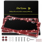 QUANQIUFEI 2 Pack Bling License Plate Frames for Women, Sparkly Rhinestone Diamond Car Accessories with Glitter Crystal Caps (Burgundy) - color: Burgundy