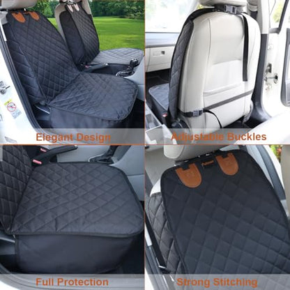 Front Seat Cover for Dogs 2PK Car Seat Covers Front Seats Pet Car Seat Cover Bucket Car Seat Cover for Dogs Front Car Seat Covers Front Seat Pet Cover - size: 19x43x5” (Pack of 2)