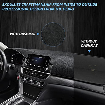 Dashboard Dash Cover Mat Carpet Compatible with 2007-2011 Toyota Camry(Black) - size: 2007-2011 Toyota Camry