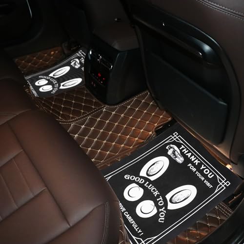50-Pack Black Disposable Car Floor Mats 19.6x15.7 Inch Heavy-Duty Automotive Protectors for Car Wash & Detailing - Universal Fit Portable Vehicle Foot Pads (Fits SUV/Truck/Sedan)