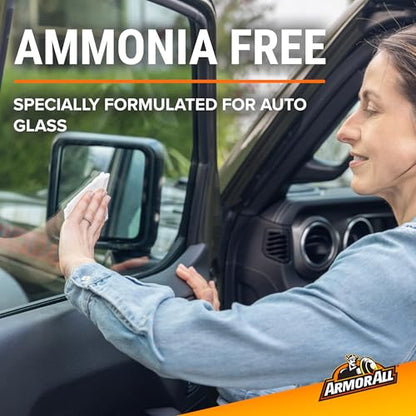 Armor All Car Glass Wipes by Armor All, Auto Glass Cleaner for Film and Grime, 90 Count (Pack of 6) - size: 1 Count (Pack of 6)