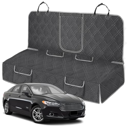 Dog Car Seat Cover Compatible with 2013-2019 Ford Fusion, Waterproof Pet Bench Seat Cover for Back Seat, 600D Heavy Duty Scratch Proof Nonslip Truck Seat Covers for Dogs - size: 2013-2019 Fusion