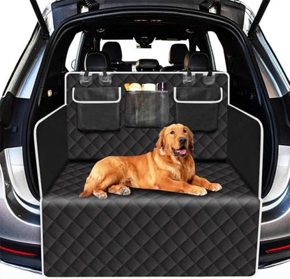 Cargo Liner Dogs for Lincoln Aviator 2020-2025, Dog Trunk Seat Cover Pet Trunk Cargo Cover Pet Cargo Liner with Side Flaps and Bumper Flap Protector