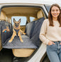 APetsPlanet Dog Car Seat Cover for Back Seat Hard Bottom - Waterproof Backseat Extender for Dogs - Pet Hammock for Car, Truck, SUV - Protector Bed with Mesh Window & Storage - Black, No Door Covers - style: Black - No Door Covers