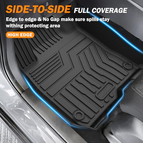 KUST Floor Mats for Honda HR-V 2023-2025 2026, Cargo Mat Floor Liners Back Seat Mats for HRV Accessories, All Weather Protection TPE Rubber Rear Trunk Mat High Edge (Full Set Mats) - style: For │ HR-V 2023-2026 │ Full Set