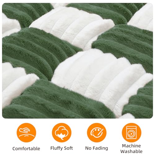 Dog Car Seat Cover for Back Seat, Plaid Backseat Pet Bed Mat, Non-Slip Travel Dog Bed for Backseat Extenders, 24.8" x 54", Green and White - color: Green and White