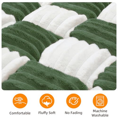 Dog Car Seat Cover for Back Seat, Plaid Backseat Pet Bed Mat, Non-Slip Travel Dog Bed for Backseat Extenders, 24.8" x 54", Green and White - color: Green and White