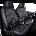 Leather Seat Covers Custom Fit for 2024-2026 Tacoma Gen 4th Double Cab - Fully Covered - Fit Like a Glove - Center Console Armrest Covers Included - Camouflage Black & Black Stitching