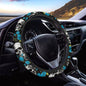 AFPANQZ Skulls Print Car Steering Wheel Cover Stretch-on Fabric Neoprene Comfortable Grip Automotive Steering Wheel Protector Adult Anti-Slip Universal 15 inch Machine Washable Gray - color: Skulls gray