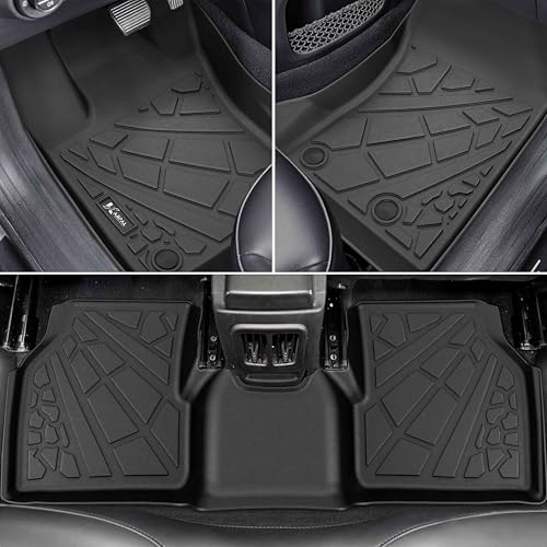 KARPAL Floor Mats & Cargo Liner for 2017-2026 Jeep Compass, All Weather TPE Custom Fit Floor Liners Car Mats Accessories, Front & 2nd Row - style: 2017-2026 | For Jeep Compass | 1st & 2nd Row