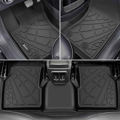 KARPAL Floor Mats & Cargo Liner for 2017-2025 2026 Jeep Compass, All Weather TPE Custom Fit Floor Liners Car Mats Accessories, Front & 2nd Row & Cargo Mat - style: 2017-2026 | For Jeep Compass | 1st & 2nd Row & Cargo